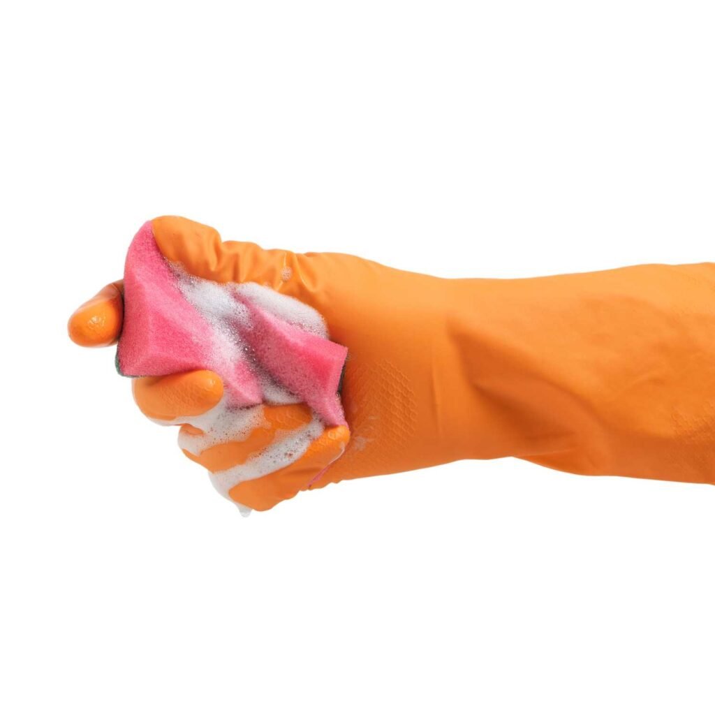 Dish Washing Gloves (Orange)