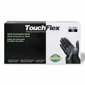 Nitrile Gloves 4.5 Mil Blue & Black - Touchflex