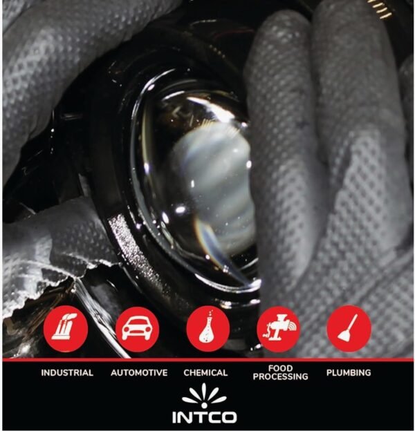 8 Mil Heavy Duty Diamond Textured Industrial Nitrile Gloves - Image 5