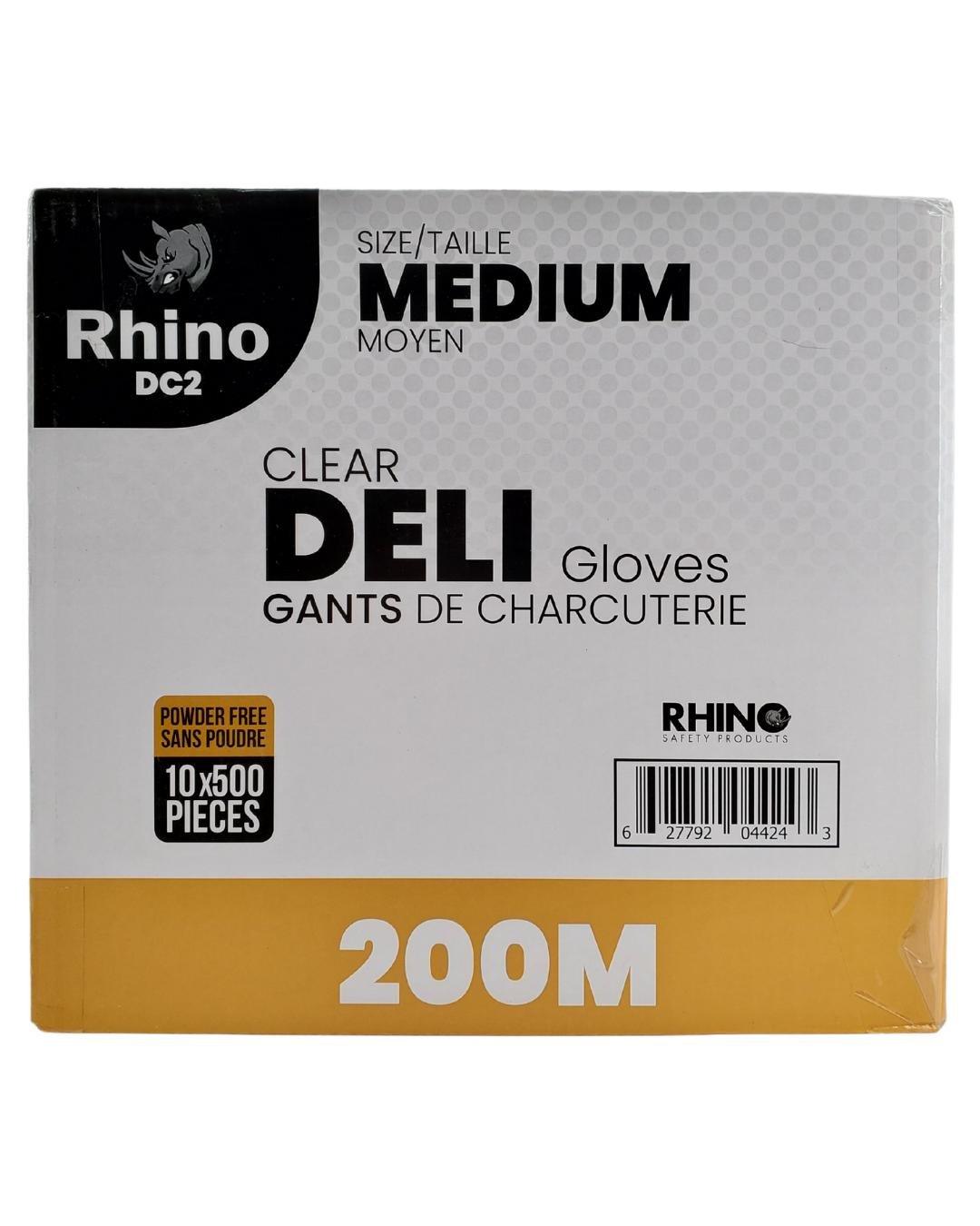 Rhino - DC2 - Clear Deli Gloves - Medium - 200M 2 Rhino - DC2 - Clear Deli Gloves - Medium - 200M - Image 2