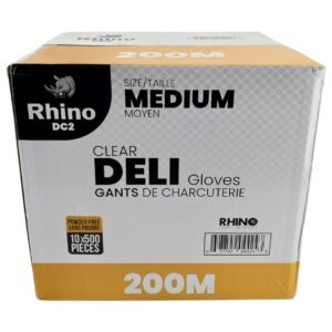 Rhino - DC2 - Clear Deli Gloves - Medium - 200M