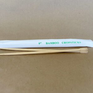 9" Bamboo Chopsticks 2000cs - Disposable Take Away Food Packaging - Canadian Distribution
