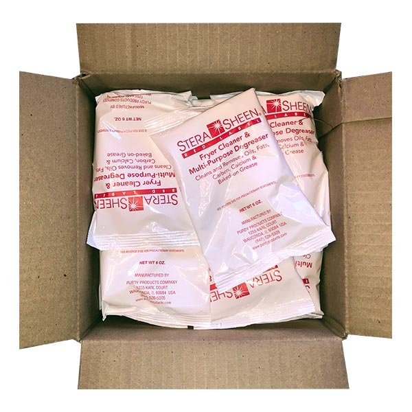 Stera-Sheen Red Label Fryer Cleaner & Multi-Purpose Degreaser, Easy Use Portion Packets, FG RED246 by Purdy Products, Case of 24 x 6 oz packets 4 Stera-Sheen Red Label Fryer Cleaner & Multi-Purpose Degreaser, Easy Use Portion Packets, FG RED246 by Purdy Products, Case of 24 x 6 oz packets - Image 4