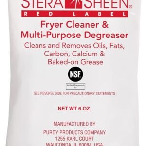 Stera-Sheen Red Label Fryer Cleaner & Multi-Purpose Degreaser, Easy Use Portion Packets, FG RED246 by Purdy Products, Case of 24 x 6 oz packets